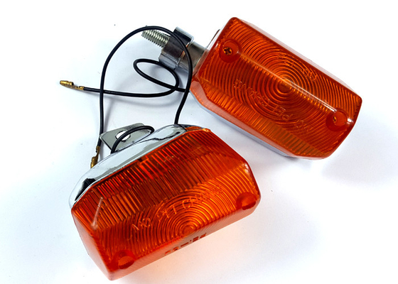 Πλαστικός λαμπτήρας Winker μοτοσικλετών/στροφή ελαφριά άσπρη περίπτωση κάλυψης V50 Φ και Ρ πορτοκαλιά